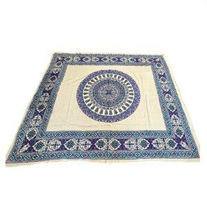 EARTHBOUND Blue and Purple Patterned Tapestry